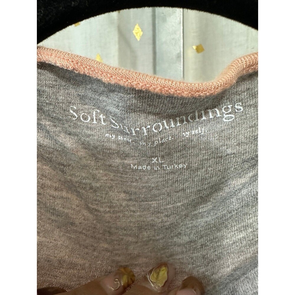 Soft Surroundings Peach Open Front Lightweight Je… - image 4